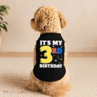 ItS My 3rd Birthday Boy 3 Girl Three Happy Birthday Doggie Tank thumb 2