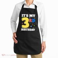 ItS My 3rd Birthday Boy 3 Girl Three Happy Birthday Apron thumb 2