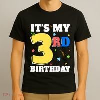 ItS My 3rd Birthday Boy 3 Girl Three Happy Birthday T-Shirt thumb 3