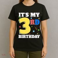 ItS My 3rd Birthday Boy 3 Girl Three Happy Birthday T-Shirt thumb 4