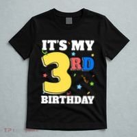 ItS My 3rd Birthday Boy 3 Girl Three Happy Birthday T-Shirt thumb 5