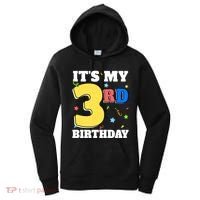 ItS My 3rd Birthday Boy 3 Girl Three Happy Birthday Women's Hoodie thumb 0
