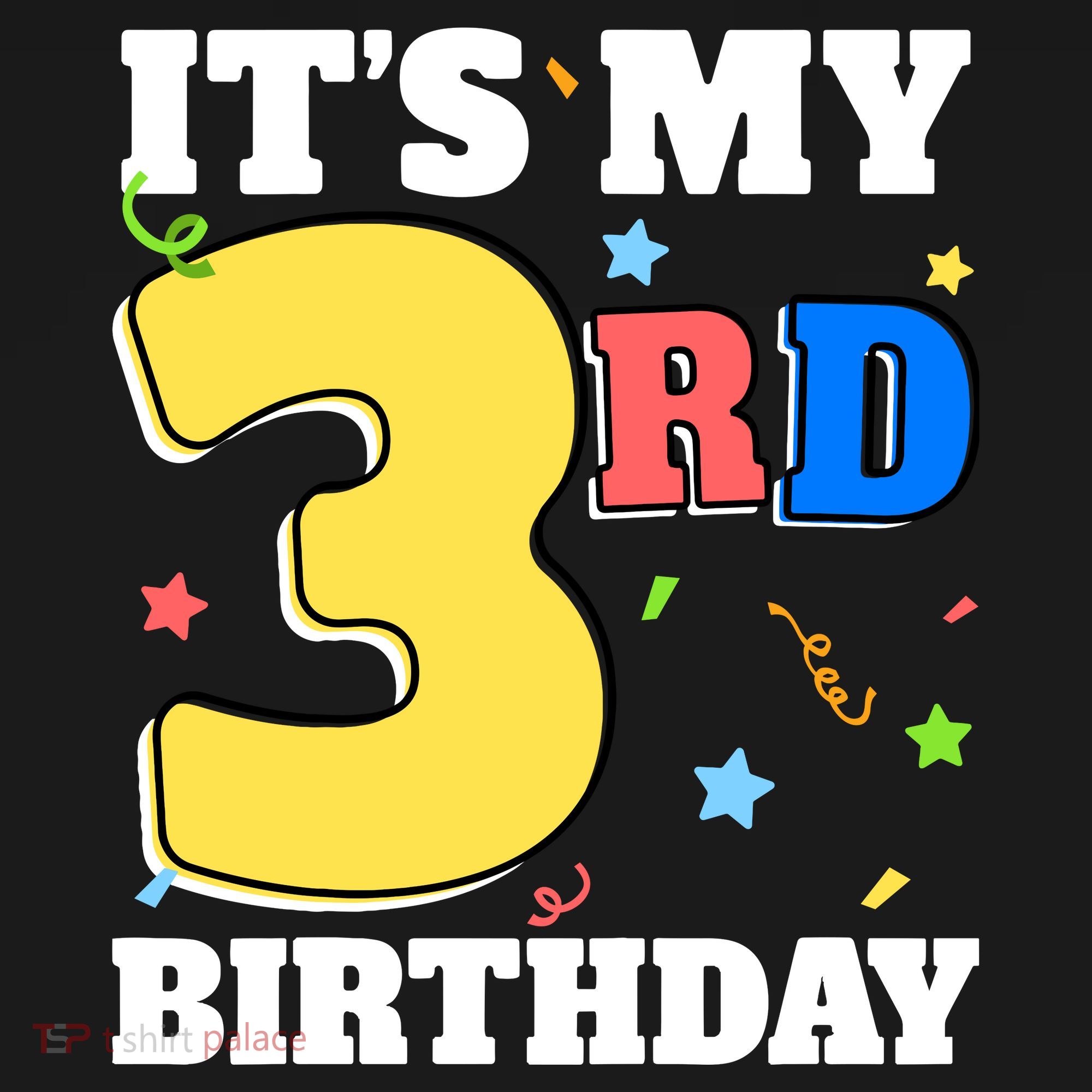 ItS My 3rd Birthday Boy 3 Girl Three Happy Birthday Women's Hoodie