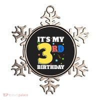 ItS My 3rd Birthday Boy 3 Girl Three Happy Birthday Ornament thumb 0
