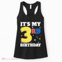 ItS My 3rd Birthday Boy 3 Girl Three Happy Birthday Women's Tank Top thumb 0