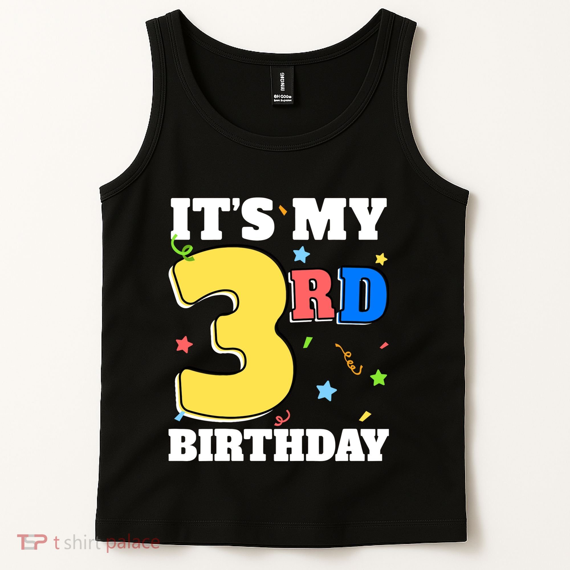ItS My 3rd Birthday Boy 3 Girl Three Happy Birthday Tank Top