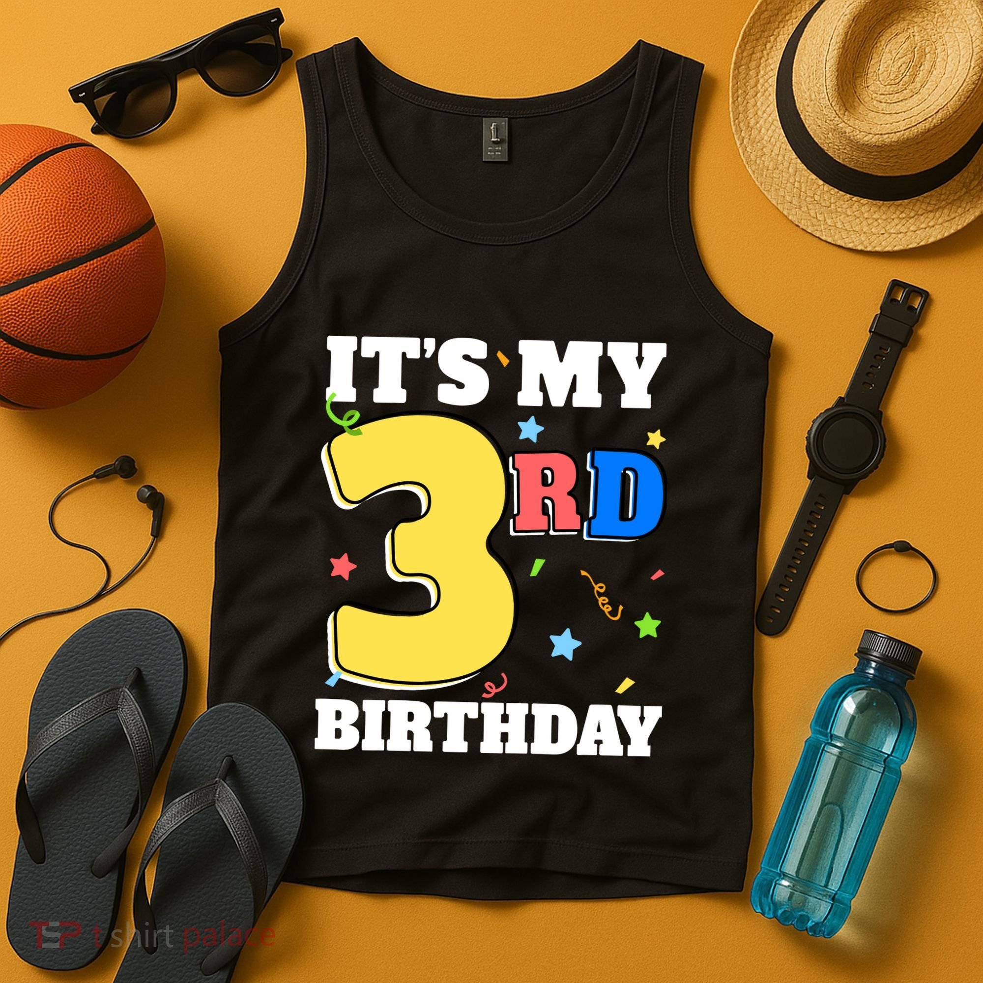 ItS My 3rd Birthday Boy 3 Girl Three Happy Birthday Tank Top