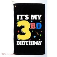 ItS My 3rd Birthday Boy 3 Girl Three Happy Birthday Golf Towel thumb 0