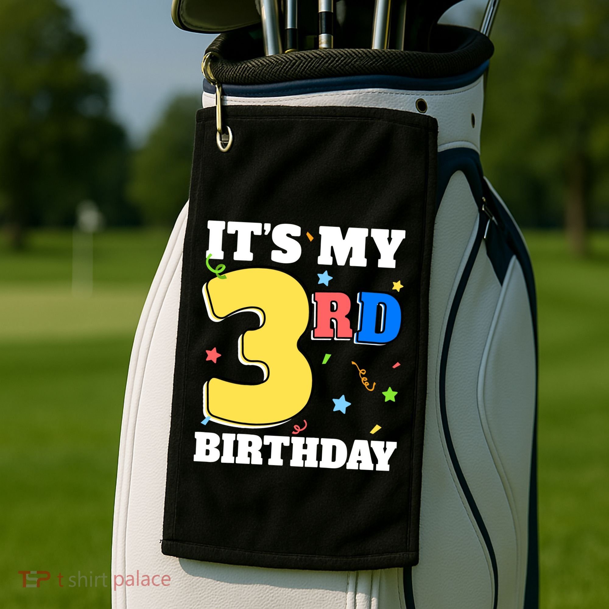 ItS My 3rd Birthday Boy 3 Girl Three Happy Birthday Golf Towel