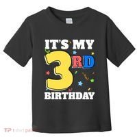 ItS My 3rd Birthday Boy 3 Girl Three Happy Birthday Toddler T-Shirt thumb 0