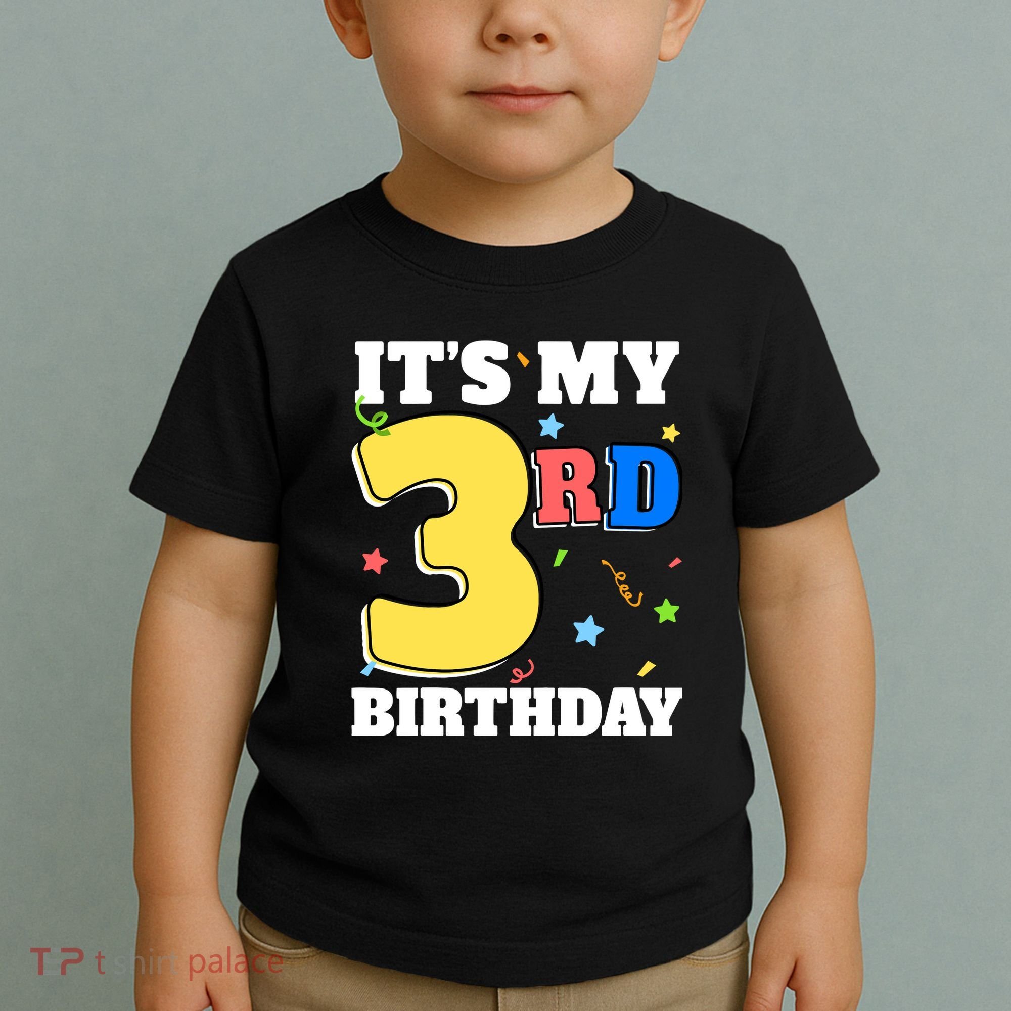 ItS My 3rd Birthday Boy 3 Girl Three Happy Birthday Toddler T-Shirt