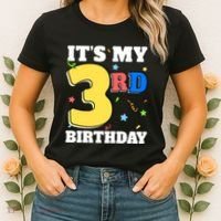 ItS My 3rd Birthday Boy 3 Girl Three Happy Birthday Women's T-Shirt thumb 2