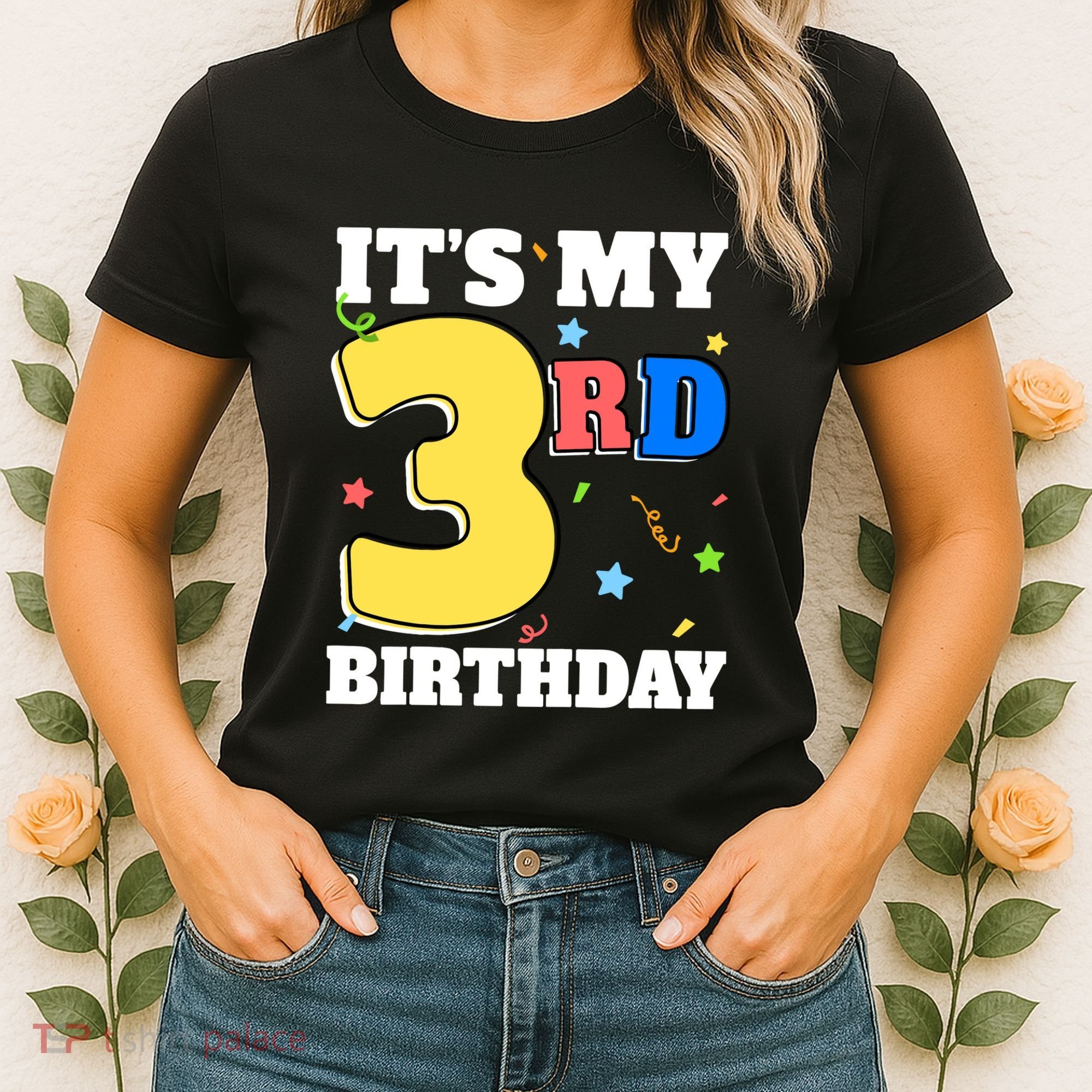 ItS My 3rd Birthday Boy 3 Girl Three Happy Birthday Women's T-Shirt