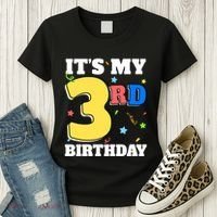 ItS My 3rd Birthday Boy 3 Girl Three Happy Birthday Women's T-Shirt thumb 3