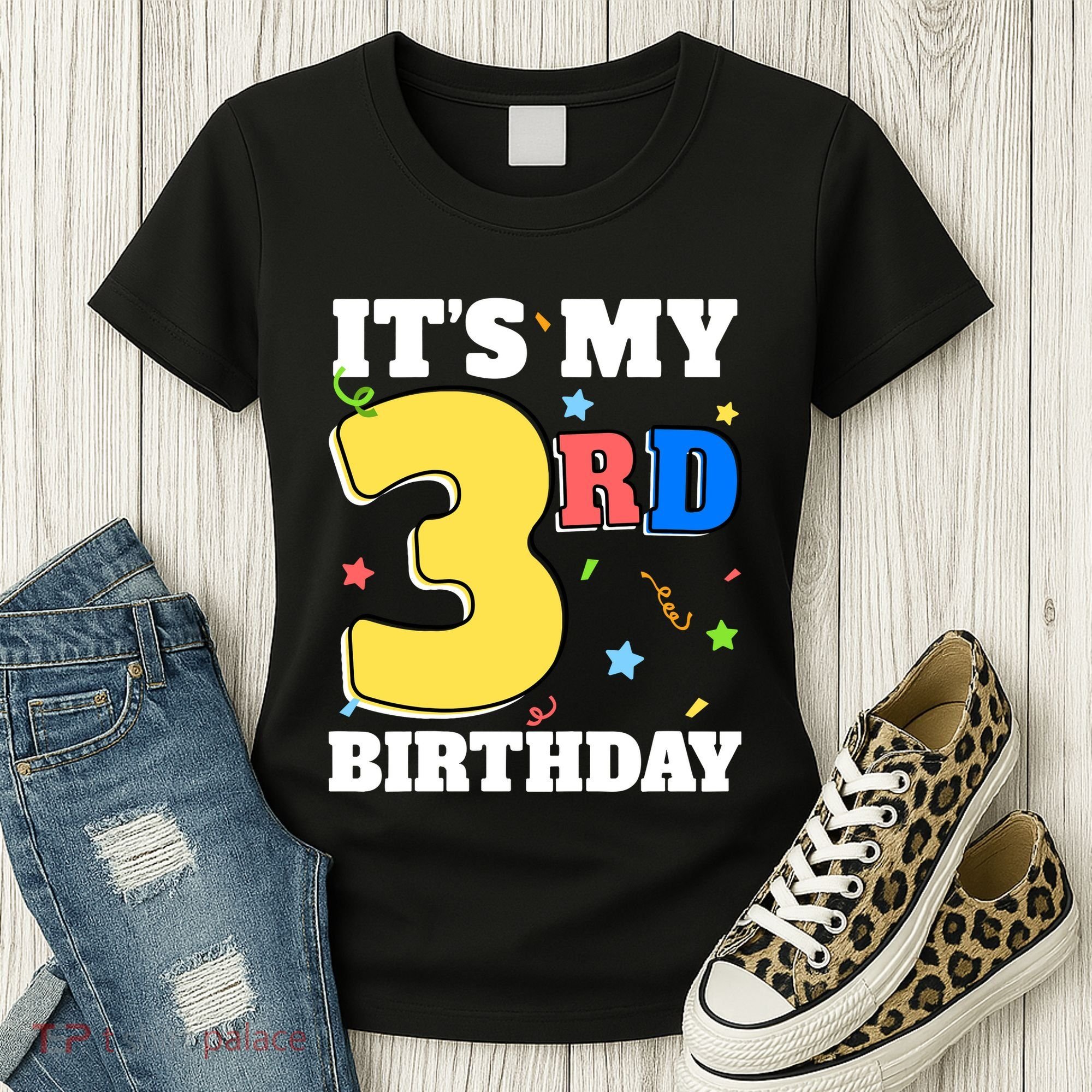 ItS My 3rd Birthday Boy 3 Girl Three Happy Birthday Women's T-Shirt