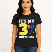ItS My 3rd Birthday Boy 3 Girl Three Happy Birthday Women's T-Shirt thumb 4