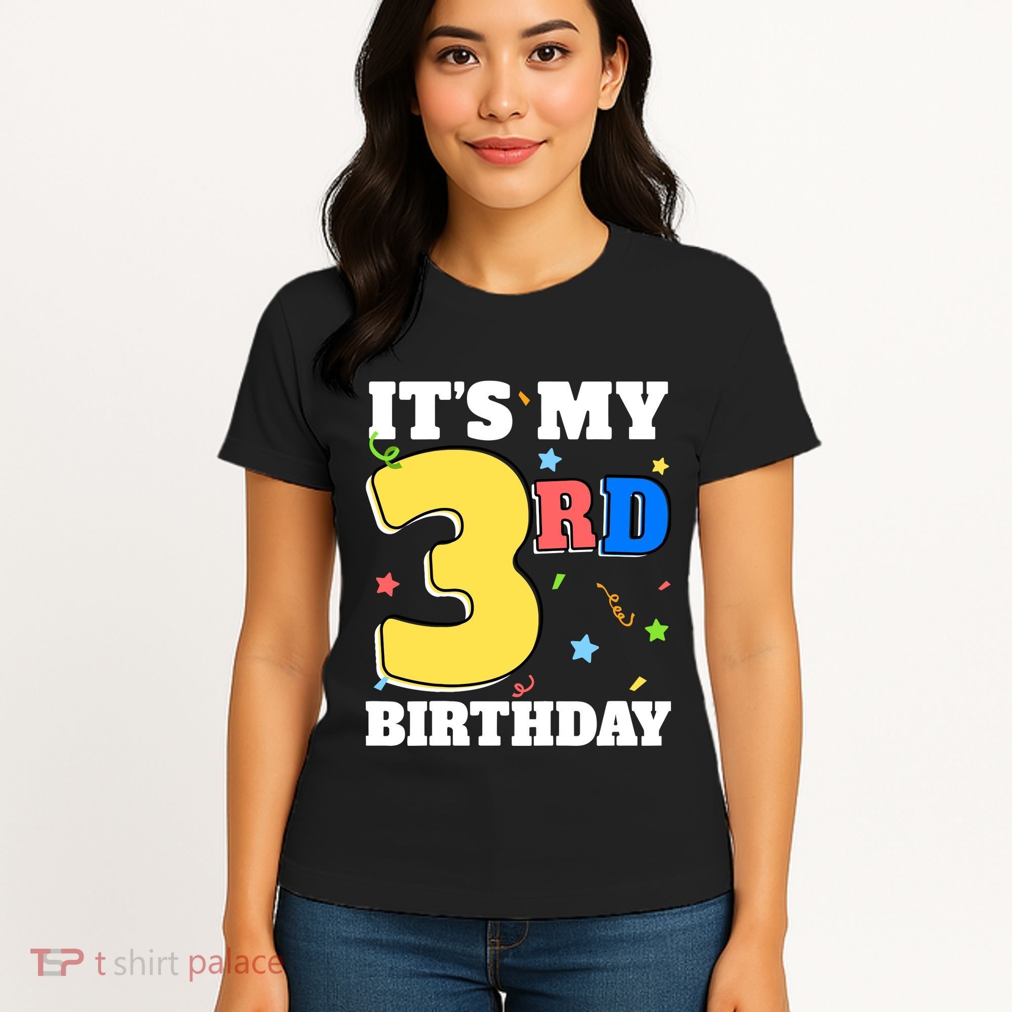 ItS My 3rd Birthday Boy 3 Girl Three Happy Birthday Women's T-Shirt