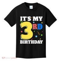 ItS My 3rd Birthday Boy 3 Girl Three Happy Birthday Kids T-Shirt thumb 0