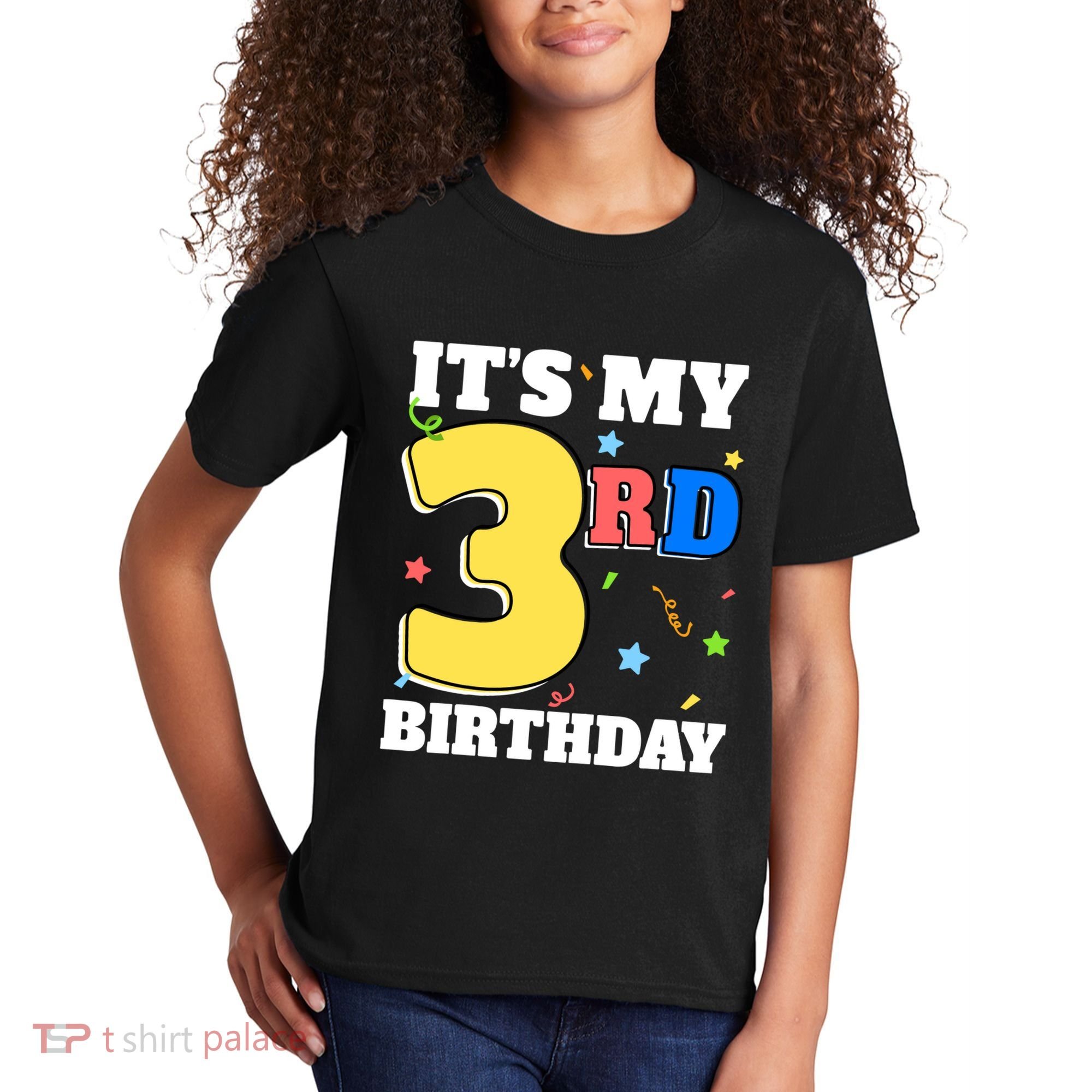 ItS My 3rd Birthday Boy 3 Girl Three Happy Birthday Kids T-Shirt