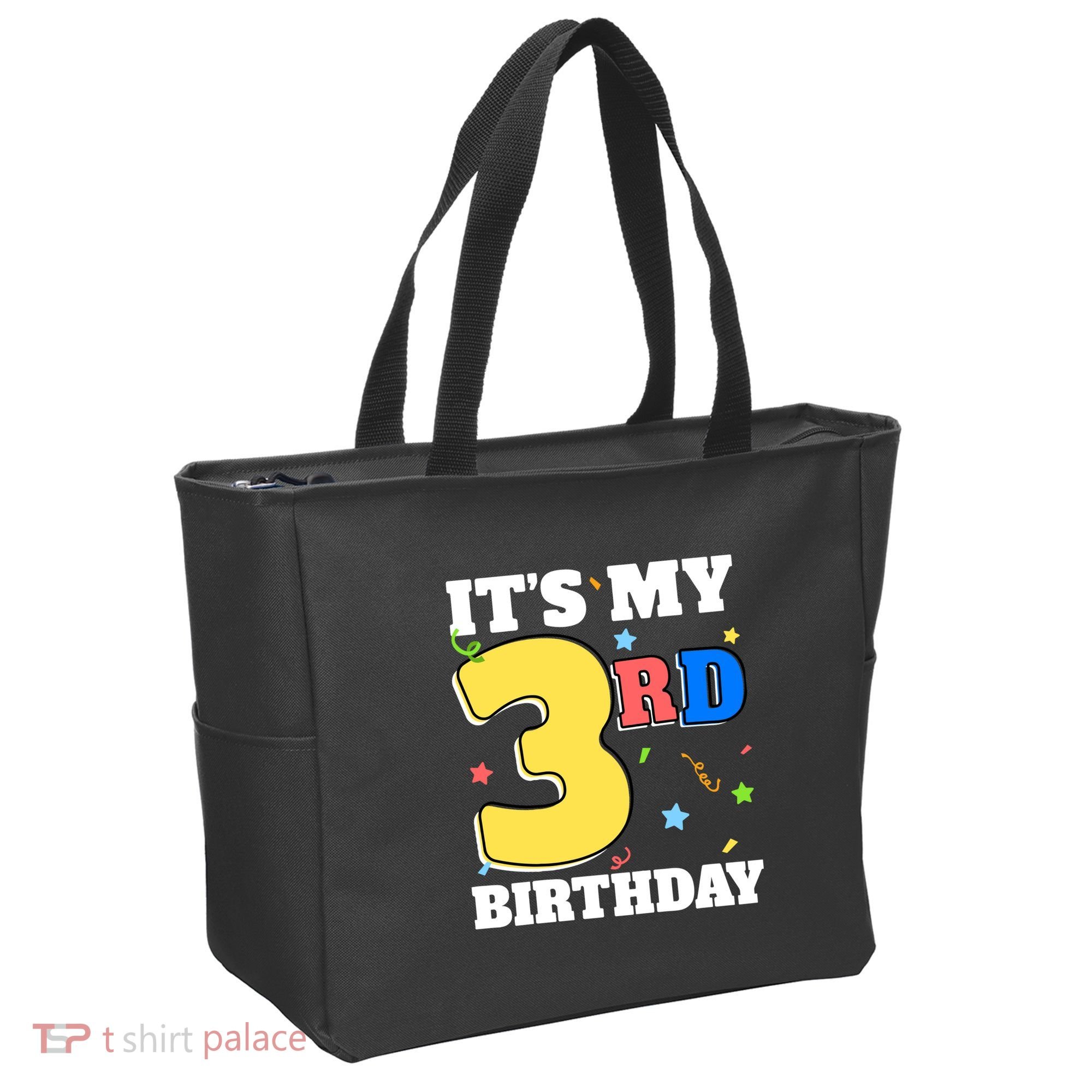 ItS My 3rd Birthday Boy 3 Girl Three Happy Birthday Tote Bag