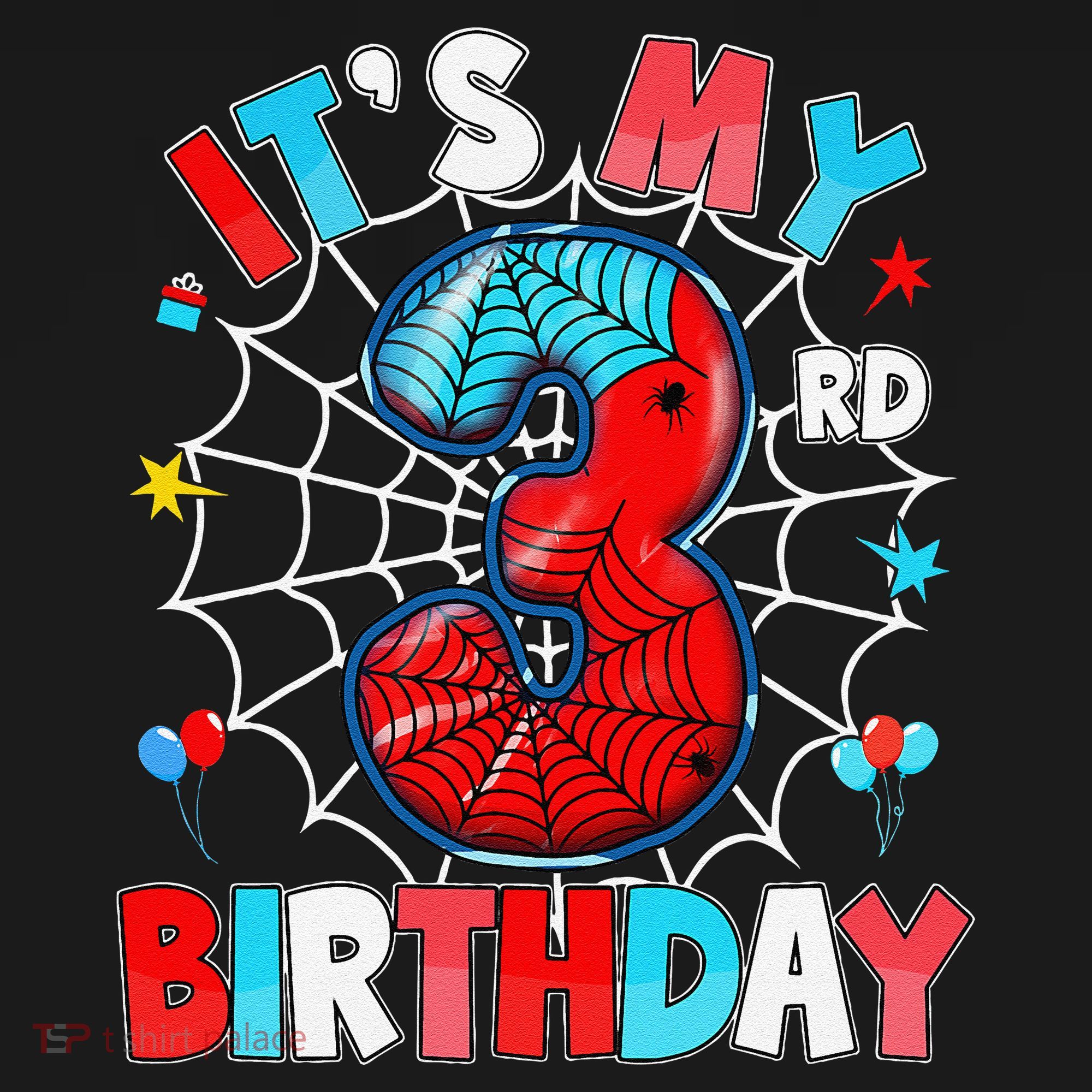 ItS My 3rd Birthday Spider Theme Party 3 Years Old Bucket Hat