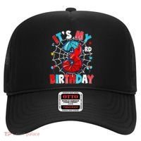 ItS My 3rd Birthday Spider Theme Party 3 Years Old Hat thumb 0