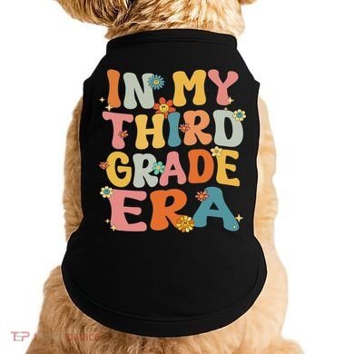 In My 3rd Grade Era Groovy Third Grade Back To School Cute Doggie Tank