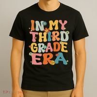 In My 3rd Grade Era Groovy Third Grade Back To School Cute T-Shirt thumb 3
