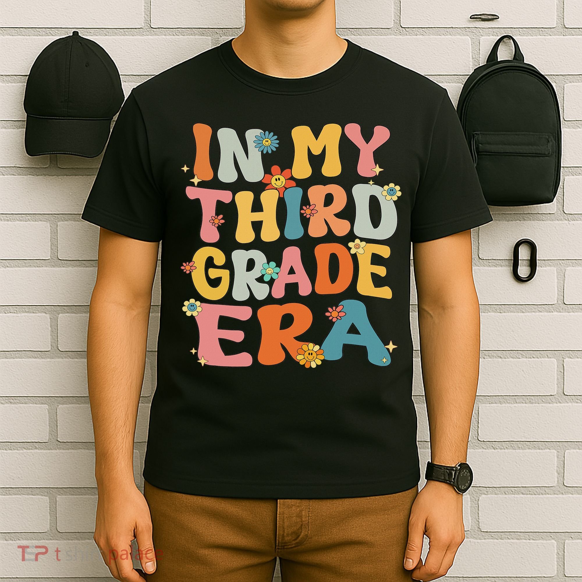 In My 3rd Grade Era Groovy Third Grade Back To School Cute T-Shirt
