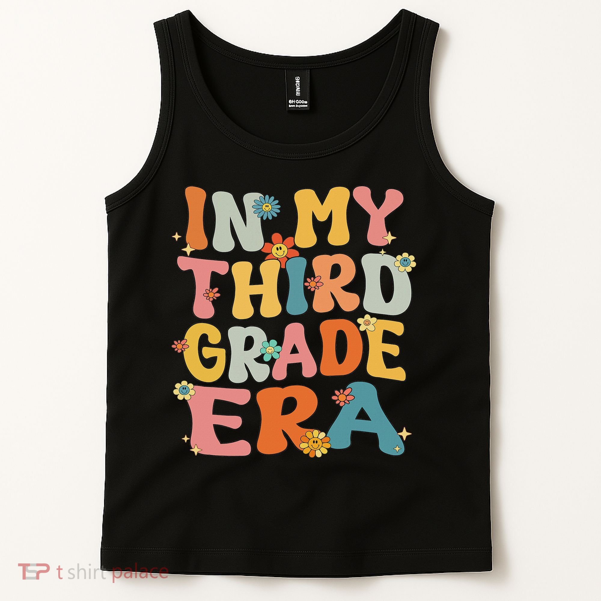 In My 3rd Grade Era Groovy Third Grade Back To School Cute Tank Top