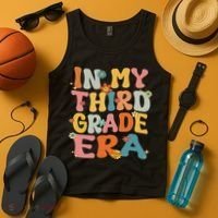In My 3rd Grade Era Groovy Third Grade Back To School Cute Tank Top thumb 4