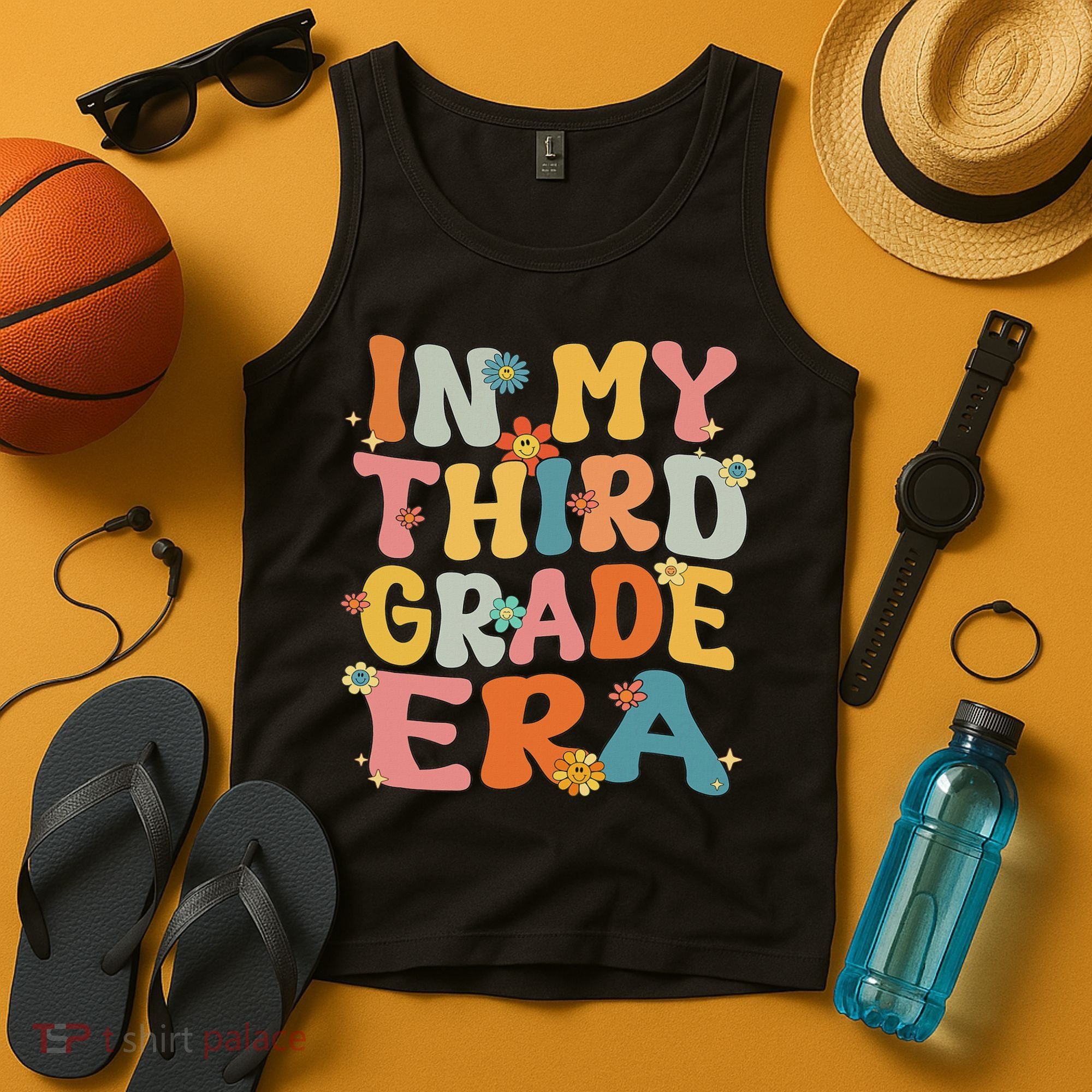 In My 3rd Grade Era Groovy Third Grade Back To School Cute Tank Top