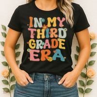 In My 3rd Grade Era Groovy Third Grade Back To School Cute Women's T-Shirt thumb 2