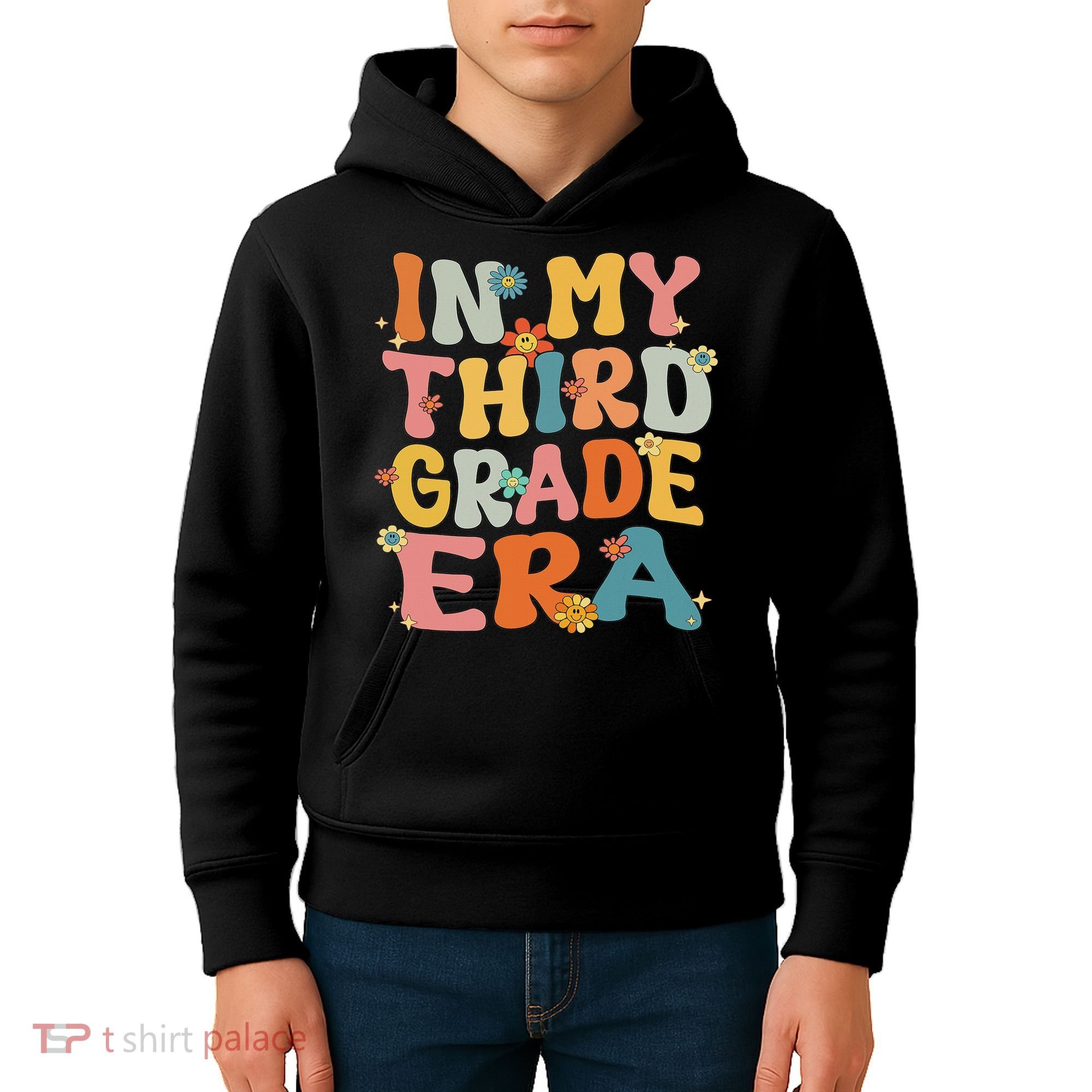 In My 3rd Grade Era Groovy Third Grade Back To School Cute Kids Hoodie