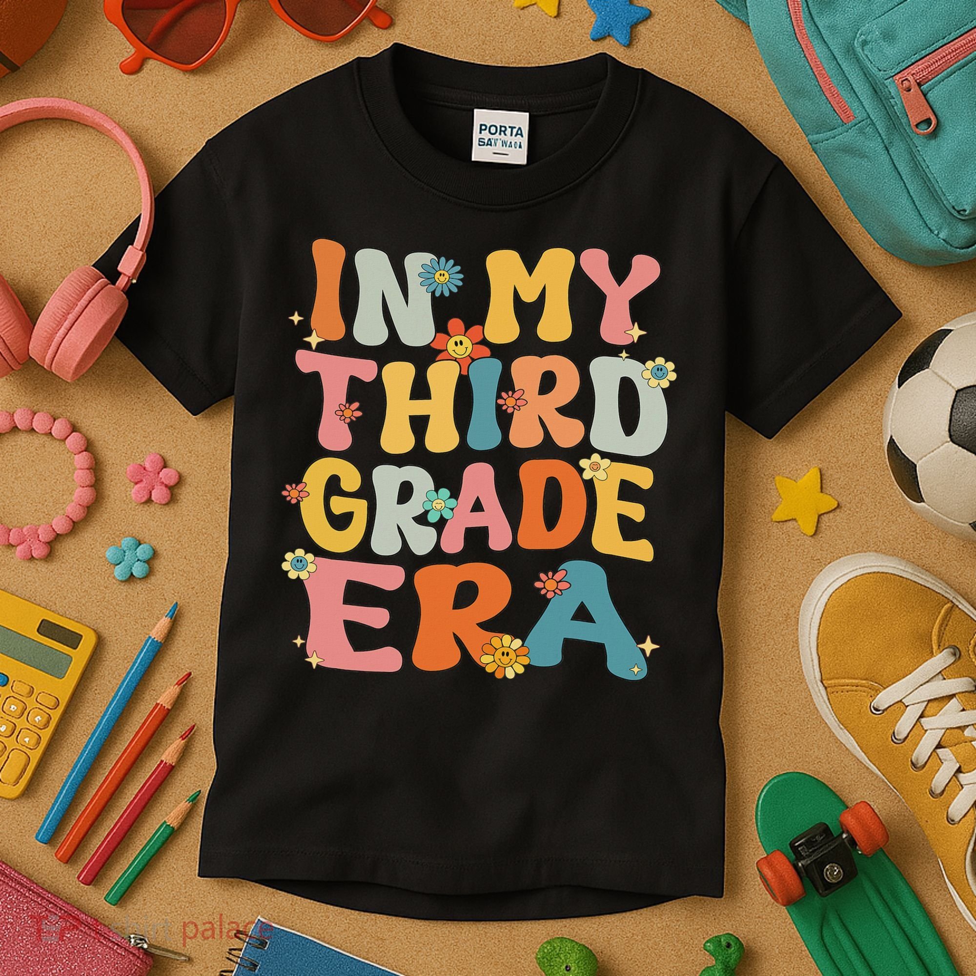 In My 3rd Grade Era Groovy Third Grade Back To School Cute Kids T-Shirt
