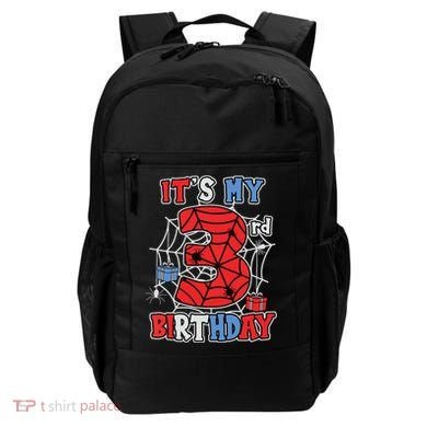 Its My 3rd Birthday Spider Theme Party 3 Year Old Boy Backpack
