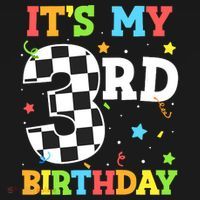 ItS My 3rd Birthday Boy 3 Two Racing Car Flag Race Car Ornament thumb 1