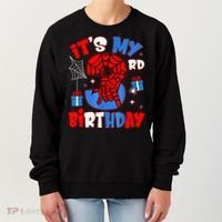 It'S My 3rd Birthday Spider Theme Party Boy Birthday Present Women's Sweatshirt thumb 0
