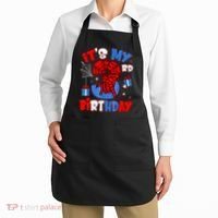 It'S My 3rd Birthday Spider Theme Party Boy Birthday Present Apron thumb 2