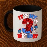 It'S My 3rd Birthday Spider Theme Party Boy Birthday Present Coffee Mug thumb 2