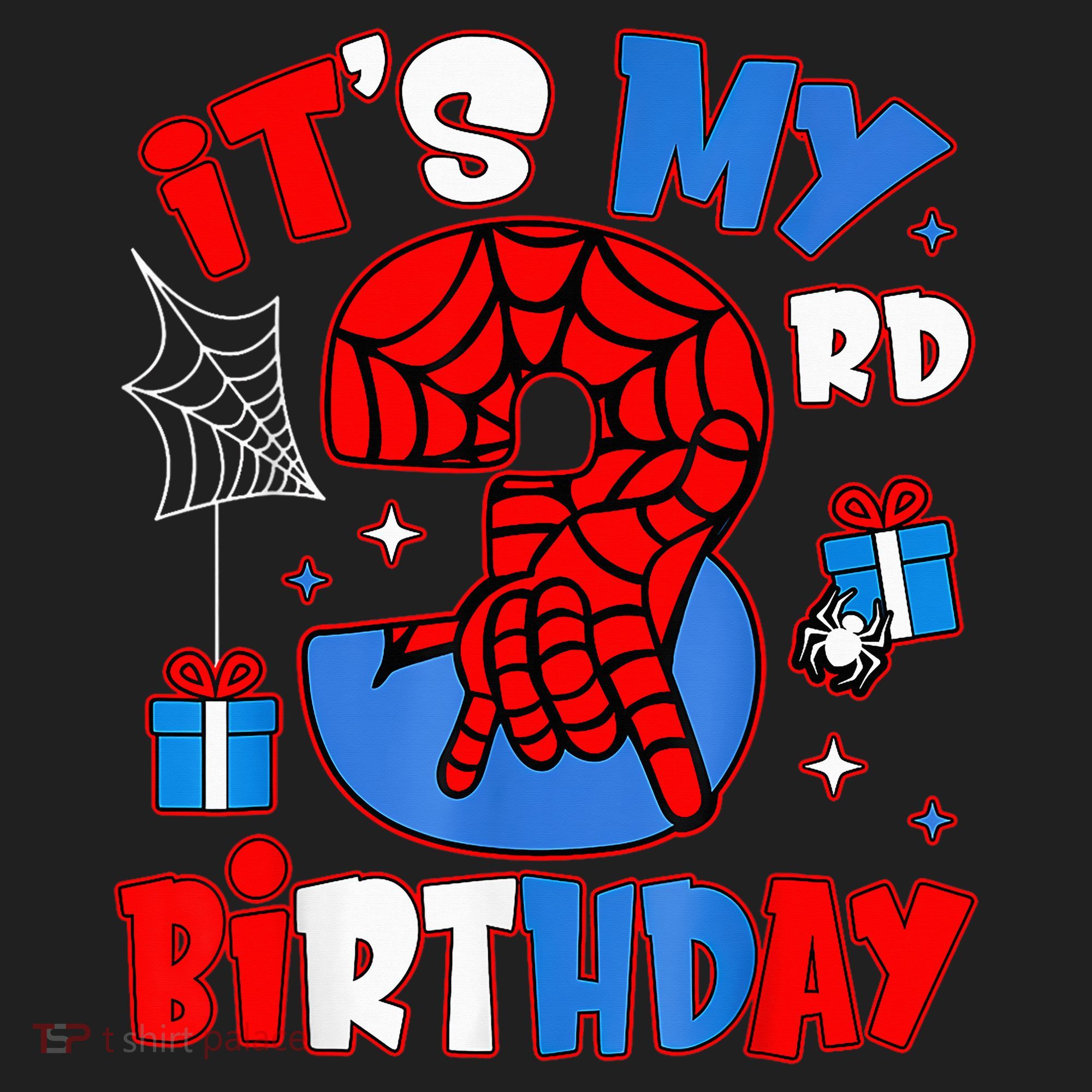 It'S My 3rd Birthday Spider Theme Party Boy Birthday Present Beanie