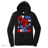 It'S My 3rd Birthday Spider Theme Party Boy Birthday Present Women's Hoodie thumb 0