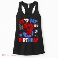 It'S My 3rd Birthday Spider Theme Party Boy Birthday Present Women's Tank Top thumb 0