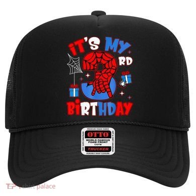 It'S My 3rd Birthday Spider Theme Party Boy Birthday Present Hat
