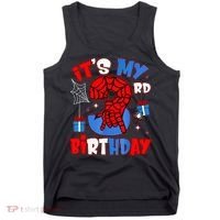 It'S My 3rd Birthday Spider Theme Party Boy Birthday Present Tank Top thumb 0
