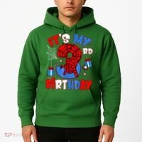 It'S My 3rd Birthday Spider Theme Party Boy Birthday Present Hoodie thumb 2