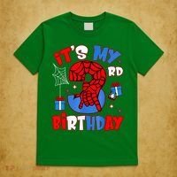 It'S My 3rd Birthday Spider Theme Party Boy Birthday Present T-Shirt thumb 5