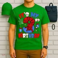 It'S My 3rd Birthday Spider Theme Party Boy Birthday Present T-Shirt thumb 6
