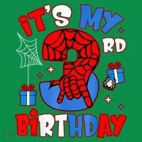 It'S My 3rd Birthday Spider Theme Party Boy Birthday Present Ornament thumb 1