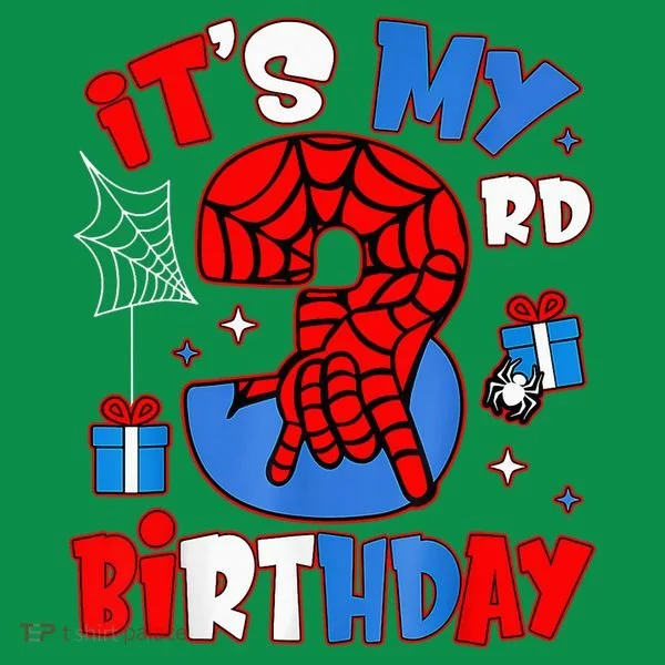It'S My 3rd Birthday Spider Theme Party Boy Birthday Present Ornament